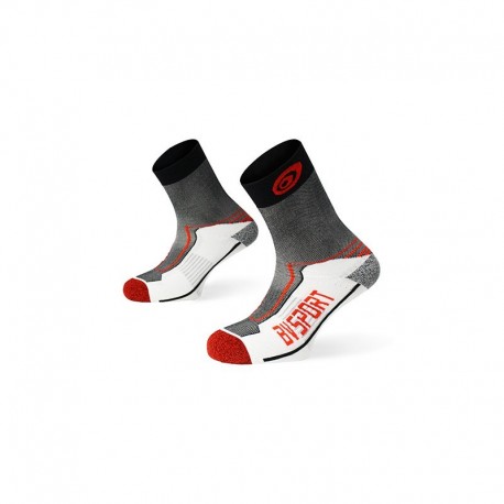 BV Sport Double Polyamid Rando Socken - schwarz/rot