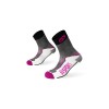 BV Sport Double Polyamid Wandersocken - schwarz/rosa