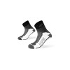 Mitjons de senderisme de tall baix BV Sport de doble poliamida - negre/gris