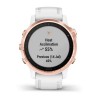 Fenix 6S Pro - Rose Gold blanche - bracelet blanc