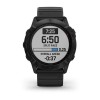 Fenix 6X Pro - Gray noire - bracelet noir