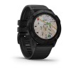 Fenix 6X Pro - Gray noire - bracelet noir