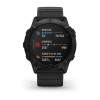Fenix 6X Pro - Gray noire - bracelet noir