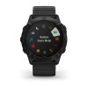Fenix 6X Pro - Gray noire - bracelet noir