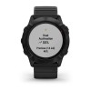 Fenix 6X Pro - Gray noire - bracelet noir