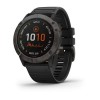 Fenix 6X Pro - Solar - Carbon Gray DLC - bracelet noir