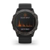 Fenix 6X Pro - Solar - Carbon Gray DLC - bracelet noir