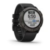 Fenix 6X Pro - Solar - Carbon Gray DLC - bracelet noir