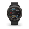 Fenix 6X Pro - Solar - Carbon Gray DLC - bracelet noir