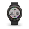 Fenix 6X Pro - Solar - Carbon Gray DLC - bracelet noir