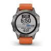 Fenix u200bu200bu200bu200b6 - Sapphire - Harmaa Titanium Hopea - Oranssi hihna