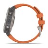 Fenix u200bu200bu200bu200b6 - Sapphire - Harmaa Titanium Hopea - Oranssi hihna