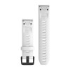 Valkoinen silikoniranneke mustalla soljella - QuickFit 20 - Fenix u200bu200bu200bu200b6S - 010-12865-00