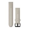 Beige silikoniranneke mustalla lukolla - QuickFit 20 - Fenix u200bu200bu200bu200b6S - 010-12869-00
