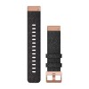 Kannermusta nylonhihna, jossa Rose Gold -lukko - QuickFit 20 - Fenix u200bu200bu200bu200b6S - 010-12874-00