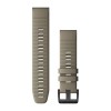 Beige silikoniranneke mustalla sulkimella - QuickFit 22 - Fenix u200bu200bu200bu200b6 - 010-12863-02
