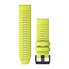 Kirkkaankeltainen silikoniranneke mustalla suljella - QuickFit 26 - Fenix u200bu200bu200bu200b6X - 010-12864-04