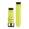 Kirkkaankeltainen silikoniranneke mustalla suljella - QuickFit 26 - Fenix u200bu200bu200bu200b6X - 010-12864-04