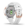 Vivoactive 4s - Rose Gold avec bracelet silicone blanc