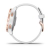 Vivoactive 4s - Rose Gold avec bracelet silicone blanc