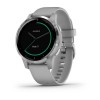 Vivoactive 4s - Gris poudré avec boîtier argent