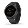 Vivoactive 4s - Gunmetal avec bracelet silicone Noir