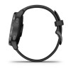 Vivoactive 4s - Gunmetal avec bracelet silicone Noir