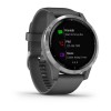 Vivoactive 4 - Silver avec bracelet silicone Grey