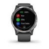 Vivoactive 4 - Silver avec bracelet silicone Grey