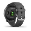 Vivoactive 4 - Silver avec bracelet silicone Grey