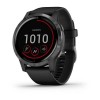 Vivoactive 4 - Gunmetal avec bracelet silicone Noir 