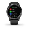 Vivoactive 4 - Gunmetal avec bracelet silicone Noir 