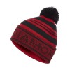 Black Diamond Pom Beanie - Svart/Hyperröd