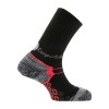 Chaussettes Chemin de Compostelle Thyo - noir/corail