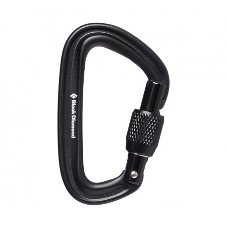 Mousqueton LiteForge Screwgate Black Diamond - negro