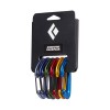 6つのMiniWireブラックダイヤモンドカラビナのパック