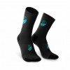 Aktiv Hight Socks Kinetik Trail Socks - Svart/Turkos