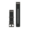 Kannermusta kudottu nailonhihna - QuickFit 22 - Fenix u200bu200bu200bu200b6 - 010-12738-03