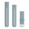 Bracelet Silicone Bleu clair, Boucle Silver - S/M & L - F245