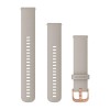 Bracelet à dégagement rapide, beige sable avec fermoir cuivré - F245