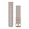 Bracelet Daim gris clair, boucle rose gold - S/M - F245