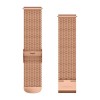 Bracelet à dégagement rapide, à mailles milanaises en or rose avec fermoir en or rose 18K à revêtement PVD - F245