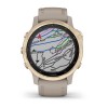 Montre Fenix 6S Pro Solar Garmin - Light Gold avec bracelet beige