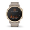 Montre Fenix 6S Pro Solar Garmin - Light Gold avec bracelet beige