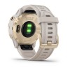 Montre Fenix 6S Pro Solar Garmin - Light Gold avec bracelet beige
