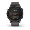 Montre Fenix 6 Pro Solar Garmin - Black avec bracelet ardoise