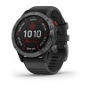 Montre Fenix 6 Pro Solar Garmin - Gray avec bracelet noir