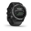 Montre Fenix 6 Pro Solar Garmin - Gray avec bracelet noir