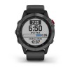 Montre Fenix 6 Pro Solar Garmin - Gray avec bracelet noir