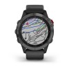 Montre Fenix 6 Pro Solar Garmin - Gray avec bracelet noir